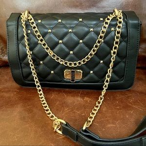 NWOT Badgley Mischka Studded & Quilted Shoulder & Crossbody Bag